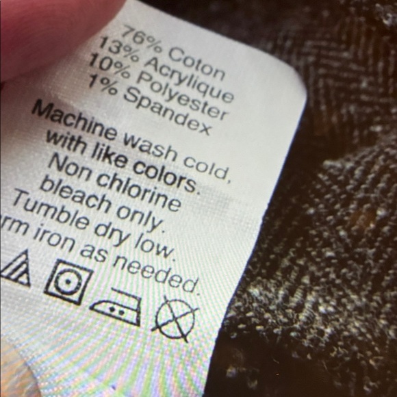 J. Crew Herringbone Skinny Grey Pants - Picture 5 of 6